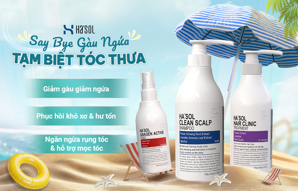 Tạm biệt tóc thưa – Say bye gàu ngứa với Hasol